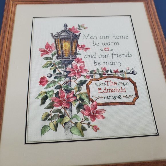 Sunset Cross Stitch‎ Pattern Clematis Lamppost 1393 - Picture 3 of 6